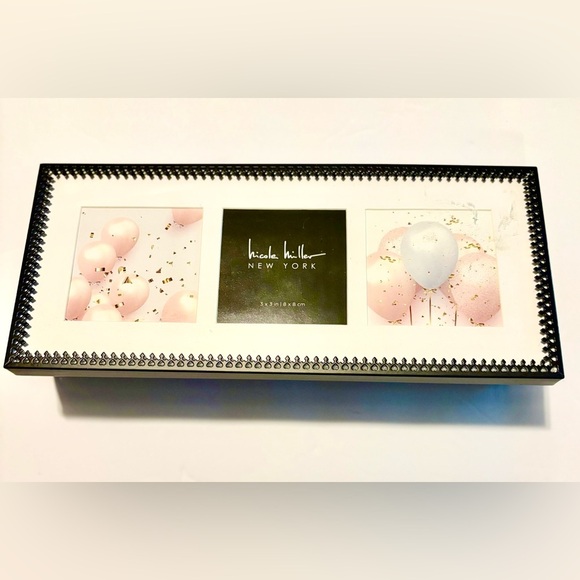 Nicole Miller Pink and White Balloon Photo Frame - Picture 1 of 6